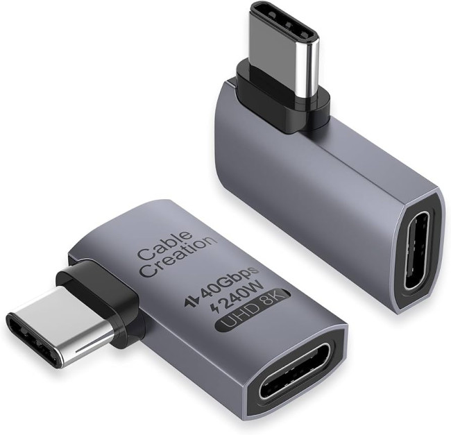 Адаптер переходник Filum FL-A-USB-40G240W-CM/CF-A USB4 40 Гбит/с, 240 Вт 48 В/5А, USB-C - USB-C (M/F), угловой (T) Адаптер переходник Filum FL-A-USB-40G240W-CM/CF-A USB4 40 Гбит/с, 240 Вт 48 В/5А, USB-C - USB-C (M/F), угловой (T)