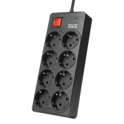 Сетевой фильтр Filum FL-SP8-1.8M-16 4000 Вт., 8 розеток, шнур 1.8 м., черный Сетевой фильтр Filum FL-SP8-1.8M-16 4000 Вт., 8 розеток, шнур 1.8 м., черный