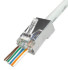 Коннектор Filum FL-PG-SH5E-FC Сat 5e, STP, RJ45(8p8c), 50мкд, универсальный, для одножильного и многожильного кабеля, сквозные отверстия, 100 шт