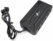 Разветвитель Eurocase EU-HUB10 ARGB PWM (4 ПИН) HUB для вентиляторов, кулеров, 10 шт, с пультом управления, магнитное крепление, в корпусе