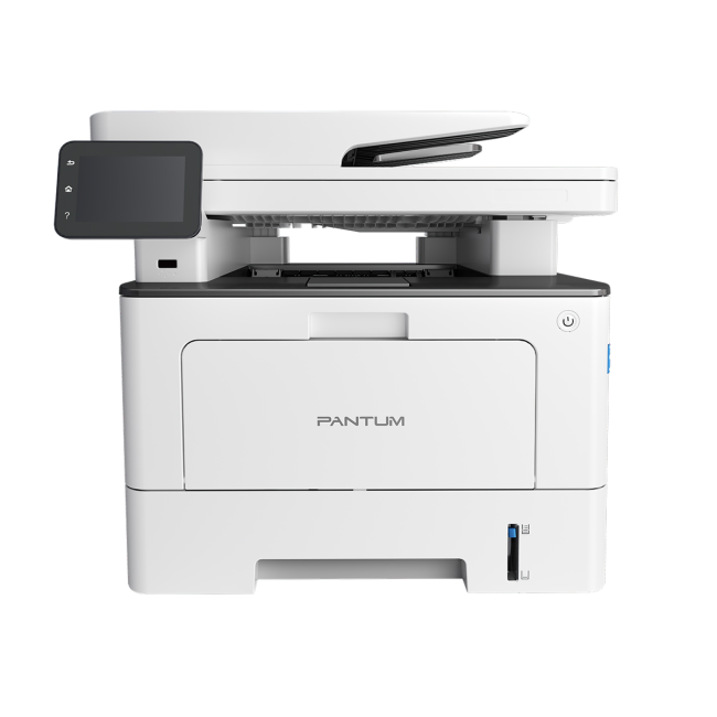 МФУ Pantum BM5201ADN, A4, 42стр/мин, 1024Мб, 1200dpi, PCL, дуплекс, DADF50, сенс.экран 3,5, GigaLAN, 1 лоток на 250л, макс.нагрузка 150К/мес, старт.картридж 3000стр.(не перезапр.), старт.барабан 30000стр, цвет корпуса белый