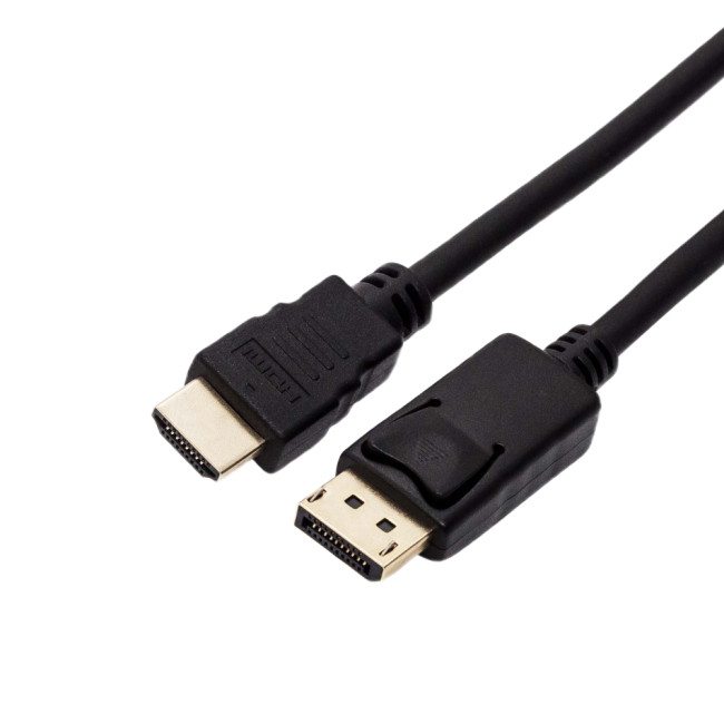 Кабель интерфейсный Filum FL-C-DPM-HM-3M 3 м., медь, черный, разъемы: Display port male- HDMI A male, пакет