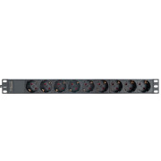Блок розеток 19", 9 розеток Filum FL-PDU19-9SCH-2MEU CEE 7/3 (Schuko), 16A, кабель 2 м с вилкой CEE 7/7 Блок розеток 19", 9 розеток Filum FL-PDU19-9SCH-2MEU CEE 7/3 (Schuko), 16A, кабель 2 м с вилкой CEE 7/7
