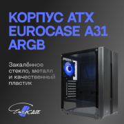 Корпус mATX Eurocase M09 без БП 3 ARGB black закаленное стекло USB 3.0 Корпус mATX Eurocase M09 без БП 3 ARGB black закаленное стекло USB 3.0