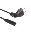 Кабель питания Filum FL-PC2.5-EUA-C7-3M CEE 7/16 угловая -С13, 2х0.5, 220В, 2.5A, чёрный, 3м