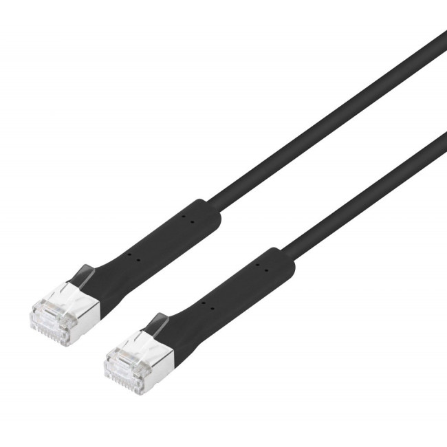 Кабель патч-корд F/UTP 6 кат. 5м Filum FL-F6-C-TPE-AN-5.0M 32AWG, чистая медь, золото 50U", TPE, черный
