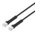 Кабель патч-корд F/UTP 6 кат. 5м Filum FL-F6-C-TPE-AN-5.0M 32AWG, чистая медь, золото 50U", TPE, черный