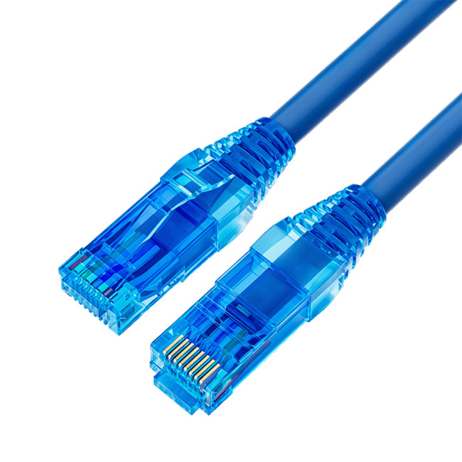 Кабель патч-корд U/UTP 5e кат. 0.3м Filum FL-PC-U5E-0.3-LSZH-BL 24AWG (7х0.20 мм), чистая медь, LSZH, синий