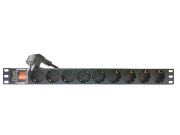 Блок розеток 19", 9 розеток Filum FL-PDU19-9SCH-PS-2MEU (УЦЕНЕННЫЙ) CEE 7/3 (Schuko), 16A, с выключателем, кабель 2 м с вилкой CEE 7/7 Блок розеток 19", 9 розеток Filum FL-PDU19-9SCH-PS-2MEU (УЦЕНЕННЫЙ) CEE 7/3 (Schuko), 16A, с выключателем, кабель 2 м с вилкой CEE 7/7