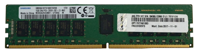 Оперативная память ThinkSystem 16GB TruDDR4 2933 RDIMM Оперативная память ThinkSystem 16GB TruDDR4 2933 RDIMM
