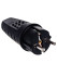 Вилка Filum FL-PLUG-EU-IP44-BK 2P+PE 16A 250В IP44 переносная, чёрная Вилка Filum FL-PLUG-EU-IP44-BK 2P+PE 16A 250В IP44 переносная, чёрная