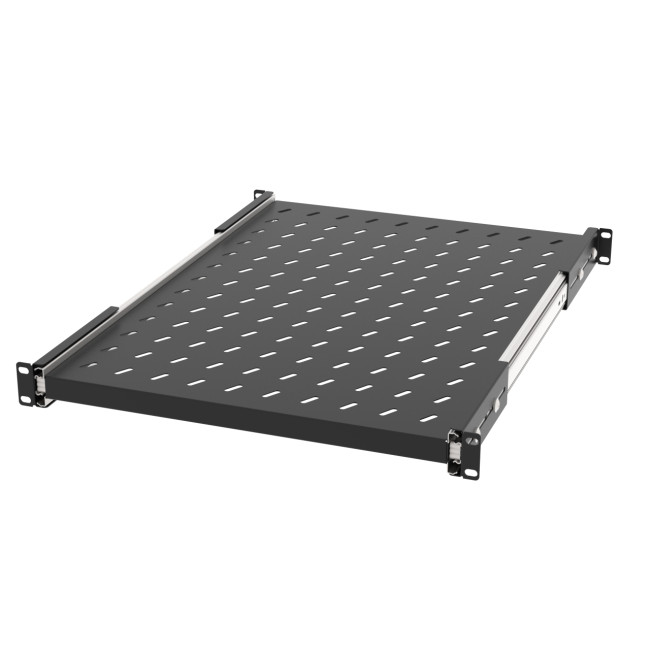 Полка выдвижная Filum FL-RSHE-1U-620-BK 19", 1U, перфорированная, глубина 620 мм, нагрузка 30 кг, черная RAL9005M Полка выдвижная Filum FL-RSHE-1U-620-BK 19", 1U, перфорированная, глубина 620 мм, нагрузка 30 кг, черная RAL9005M