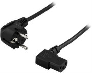Кабель питания Filum FL-PC10-EU-C13A-1.8M CEE 7/7- С13 угловая, 3х0.75мм?, 220В, 10A, 2200 Вт, чёрный, 1.8м Кабель питания Filum FL-PC10-EU-C13A-1.8M CEE 7/7- С13 угловая, 3х0.75мм?, 220В, 10A, 2200 Вт, чёрный, 1.8м
