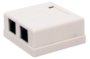 Компьютерная розетка настенная Filum FL-NA-SOCKET5E-2 5E кат., 2 х RJ-45/8p8c, 110/Krone Компьютерная розетка настенная Filum FL-NA-SOCKET5E-2 5E кат., 2 х RJ-45/8p8c, 110/Krone