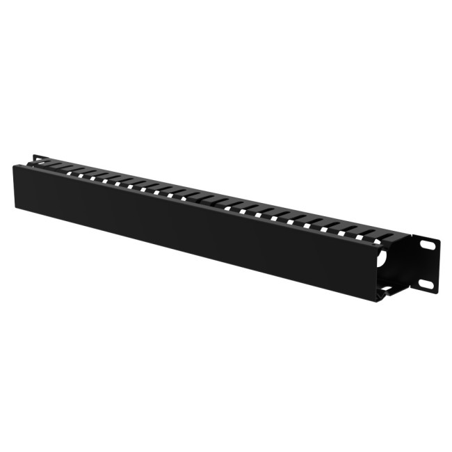 Кабельный организатор Filum FL-CMC-1U-BK 19", 1U, горизонтальный, металлический, с крышкой, черный Кабельный организатор Filum FL-CMC-1U-BK 19", 1U, горизонтальный, металлический, с крышкой, черный