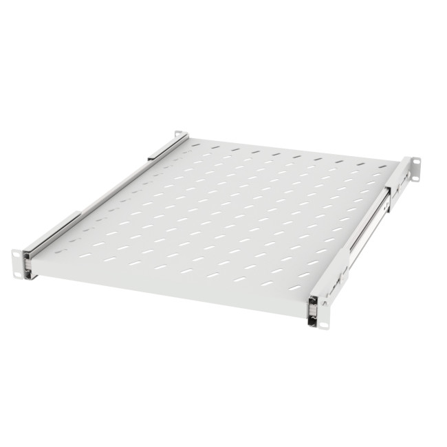 Полка выдвижная Filum FL-RSHE-1U-620-GY 19", 1U, перфорированная, глубина 620 мм, нагрузка 30 кг, серая RAL7035M Полка выдвижная Filum FL-RSHE-1U-620-GY 19", 1U, перфорированная, глубина 620 мм, нагрузка 30 кг, серая RAL7035M