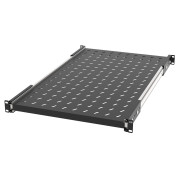 Полка выдвижная Filum FL-RSHE-1U-750-BK 19", 1U, перфорированная, глубина 750 мм, нагрузка 30 кг, черная RAL9005M Полка выдвижная Filum FL-RSHE-1U-750-BK 19", 1U, перфорированная, глубина 750 мм, нагрузка 30 кг, черная RAL9005M