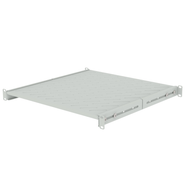 Полка стационарная Filum FL-RSHU-1U-450-GY 19" универсальная, 1U, перфорированная, глубина 450 мм, нагрузка 80 кг, серая