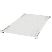Полка стационарная Filum FL-RSHR-1U-800-GY 19" усиленная, 1U, перфорированная, глубина 800 мм, нагрузка 150 кг, серая RAL7035M
