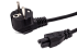 Кабель питания Filum FL-PC10-EU-C5-1M CEE 7/7- С5, 3х0.75мм?, 220В, 2,5A, 550 Вт, чёрный, 1 м.